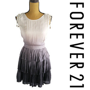 SOLD Forever 21 Ombre Tiered Dip Dye Dress S